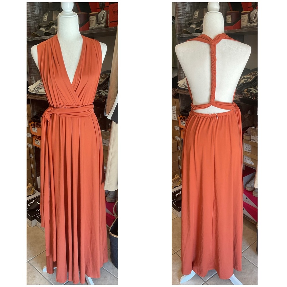 Convertible Strap Maxi Dress